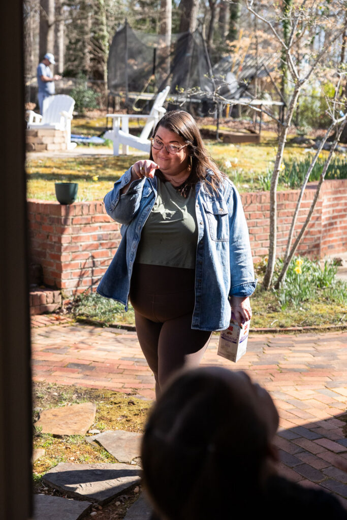 Raleigh candid family photos capturing real life family fun in the spring mom's gaze